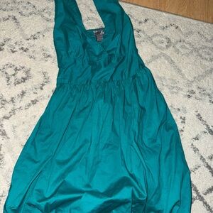 Poetry Vibrant Teal Bubble Dress